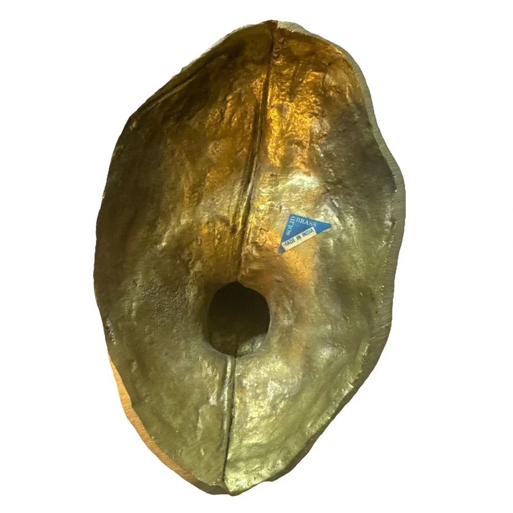 Vintage Brass Dolphin Balancing Ball 7 3/4
